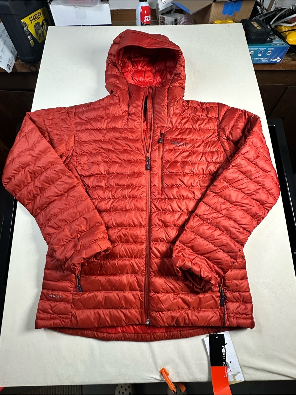 Rab Men's Microlight Alpine Down Jacket Large Tuscan red